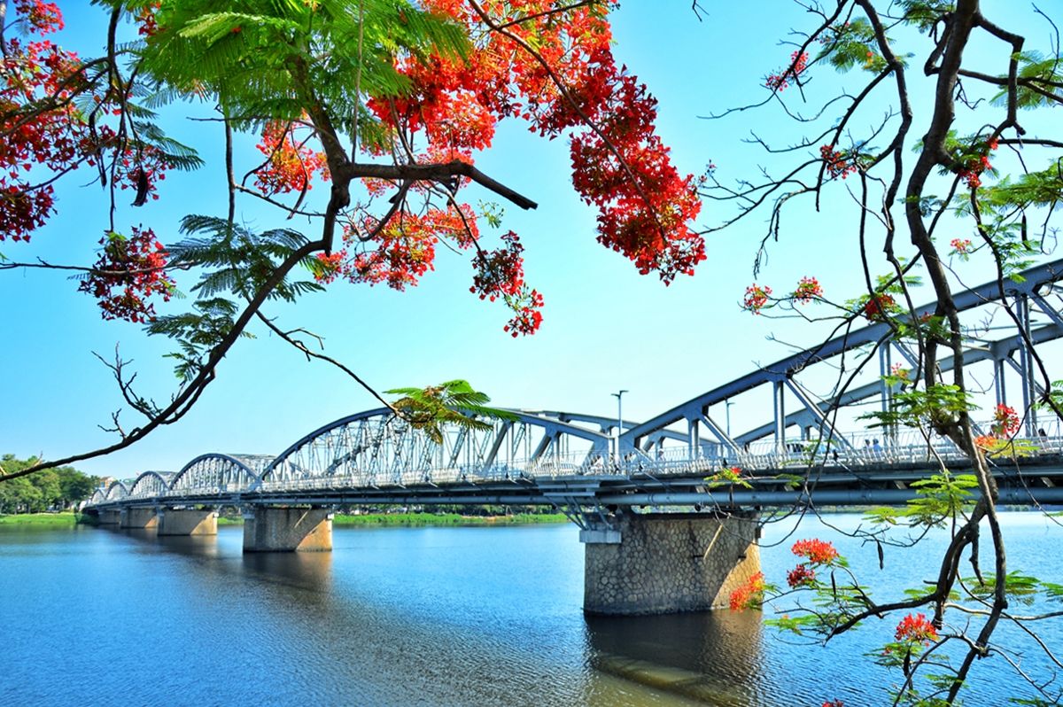 Perfume River in Hue, Vietnam